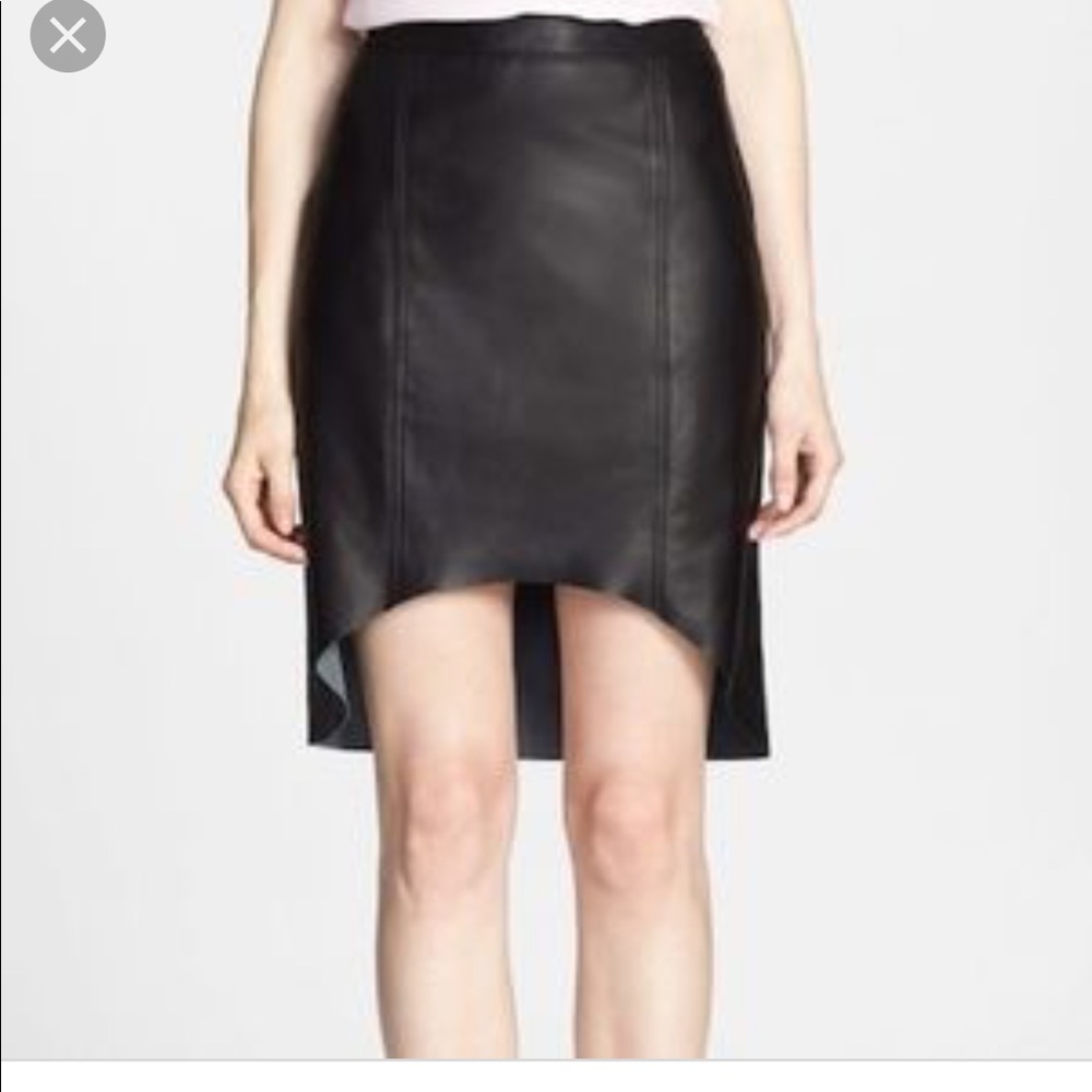 Trouve leather skirt